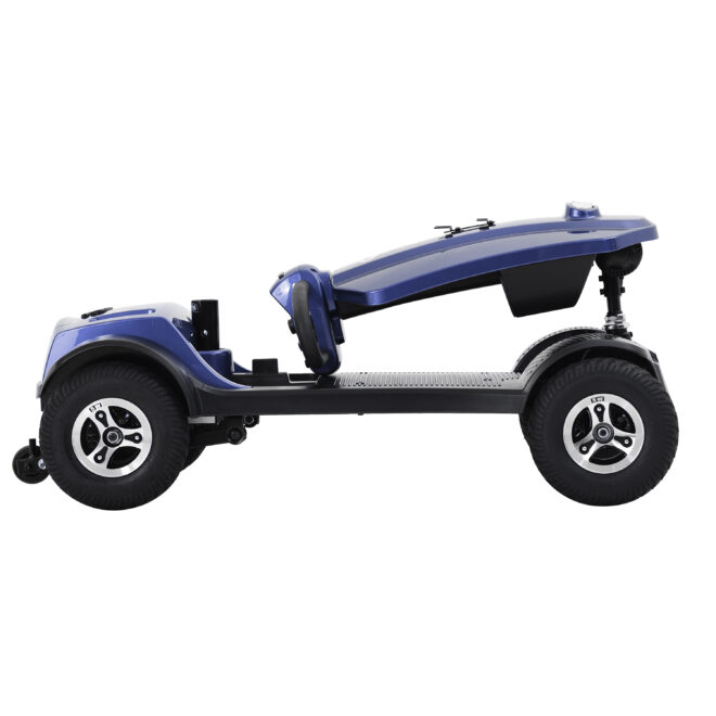 MAX PLUS BLUE 4 Wheels Outdoor Compact Mobility Scooter with 2pcs*20AH Lead acid Battery,Max Driving Range 16 Miles with Cup holders & USB charger port - Image 11