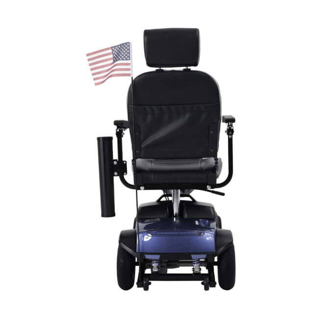 MAX PLUS BLUE 4 Wheels Outdoor Compact Mobility Scooter with 2pcs*20AH Lead acid Battery,Max Driving Range 16 Miles with Cup holders & USB charger port - Image 9