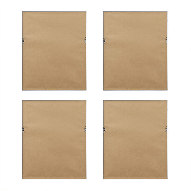 4-piece Botanical Illustration Framed Canvas Wall Art Set - Image 4