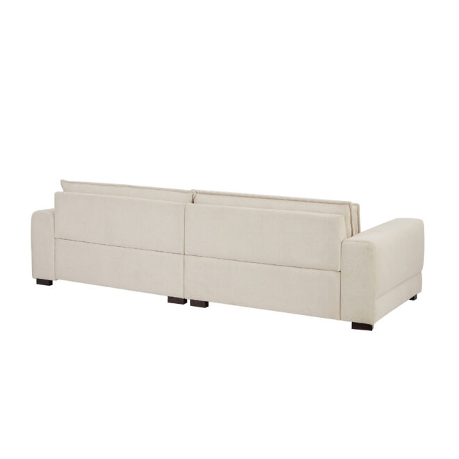 Mid-Century Sofa Couch Modern Upholstered Couch for Livingroom,Bedroom, Apartment, Home Office Beige - Image 6