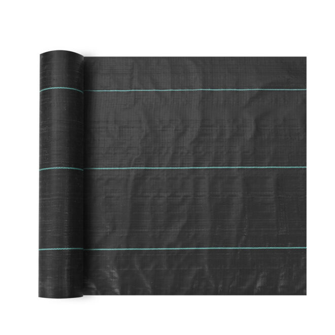 VEVOR 13FTx108FT Premium Heavy Duty Weed Barrier Landscape Fabric, 5OZ Woven Geotextile Fabric Under Gravel, High Permeability for Weed Blocker Weed Mat, Driveway Fabric, Weed Control Garden Cloth - Image 10