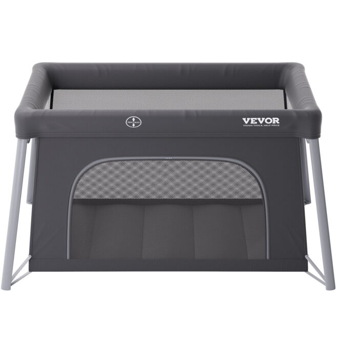 VEVOR Baby Travel Crib Play Yard Folding Baby Toddler Playpen with Zipper Gate - Image 9