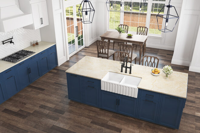 Bridge Kitchen Faucet with Pull-Down Sprayhead in Spot - Image 20