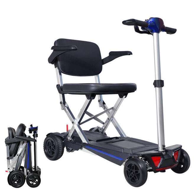 MOBIFREE Powered Lightweight Manual Folding Mobility Scooter M2020 for Adults and Seniors. - Image 2