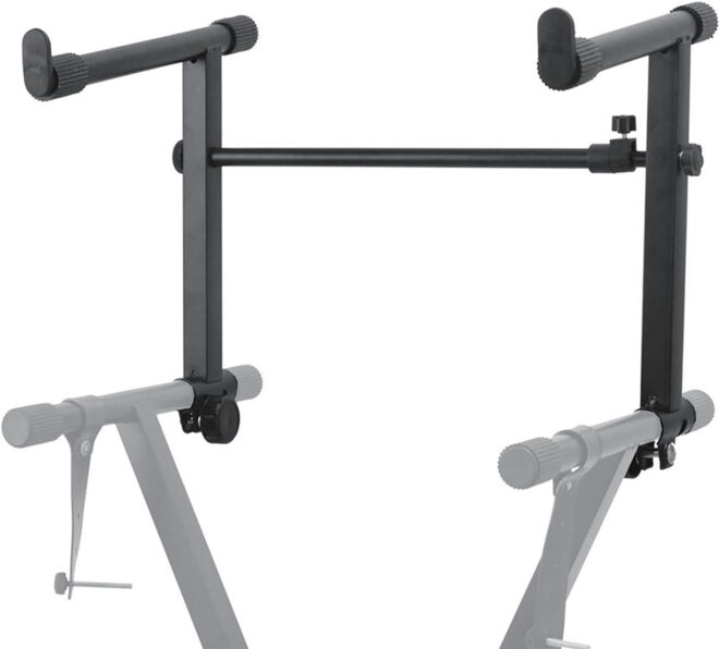 5 Core 2 tier Keyboard Stand Extension Adapter Adjustable Width 2nd Tier X-Style Piano Stands Attachment for 54 - 88 Key Music Keyboards, Z Style & Double Stand Extender KS 2T - Image 6