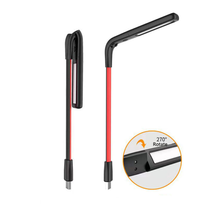3 Colors LED Night Light Hand Sweep Smart Reading Book Lights USB Plug Foldable Portable Desk Lamp for Laptop Keyboard Lighting - Image 12