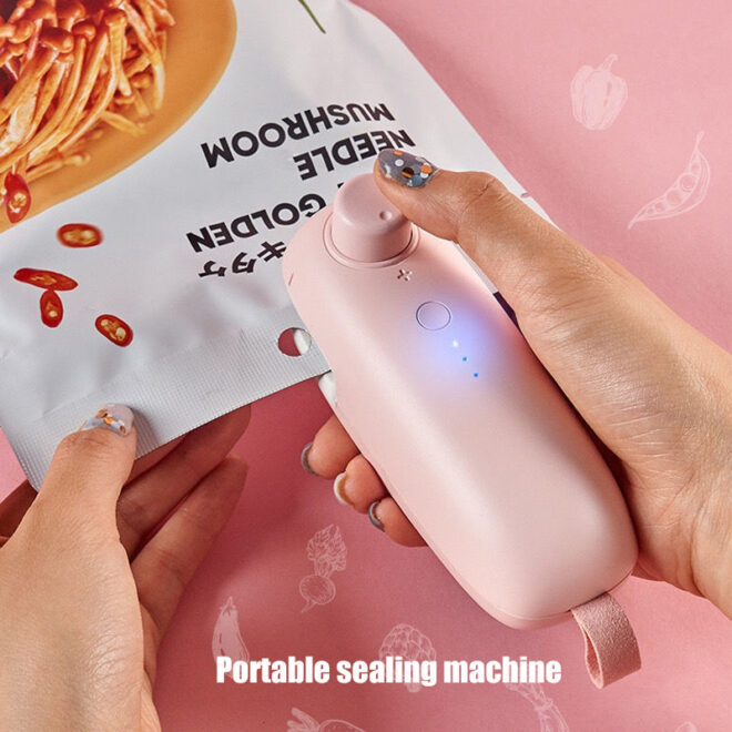 1pc Sealing Machine Mini Heat Sealer, Upgraded USB Charging 2 In 1 Heat Sealer Cutter Rechargeable Bag Resealer, Portable Handheld Heat Vacuum Sealer - Image 8