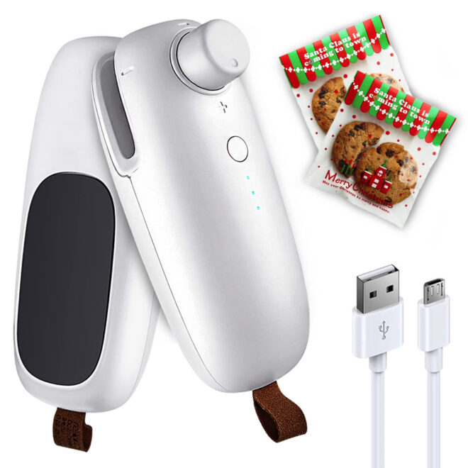 1pc Sealing Machine Mini Heat Sealer, Upgraded USB Charging 2 In 1 Heat Sealer Cutter Rechargeable Bag Resealer, Portable Handheld Heat Vacuum Sealer - Image 9