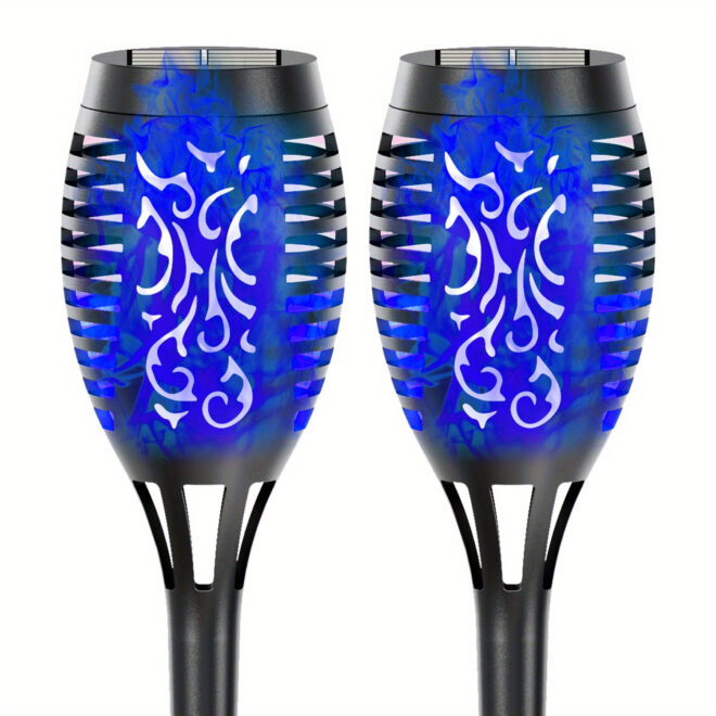 4/8/12pcs/pack Solar Outdoor Lights, 12LED Solar Torch Lights With Flickering Flame For Garden Decor, Mini IP65 Waterproof Landscape Flame Lights For Yard Pathway Patio Pool - Auto On/Off - Image 71