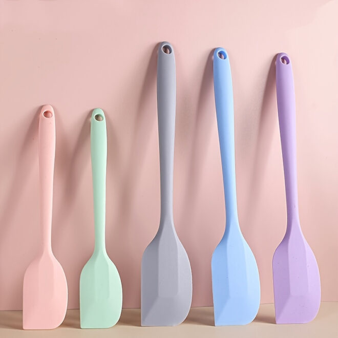 1pc All-in-one High-quality Silicone Scraper Baking Tool; Heat-resistant Silicone Scraper; Cream Cake Spatula; Baking Shovel Knife 8.27inch/11.02inch - Image 45