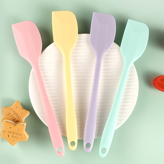 1pc All-in-one High-quality Silicone Scraper Baking Tool; Heat-resistant Silicone Scraper; Cream Cake Spatula; Baking Shovel Knife 8.27inch/11.02inch - Image 20