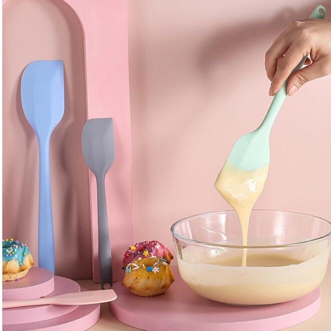 1pc All-in-one High-quality Silicone Scraper Baking Tool; Heat-resistant Silicone Scraper; Cream Cake Spatula; Baking Shovel Knife 8.27inch/11.02inch - Image 39