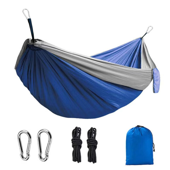 1pc Outdoor Camping Hammock; Portable Nylon Parachute Hammock 106*55in - Image 22