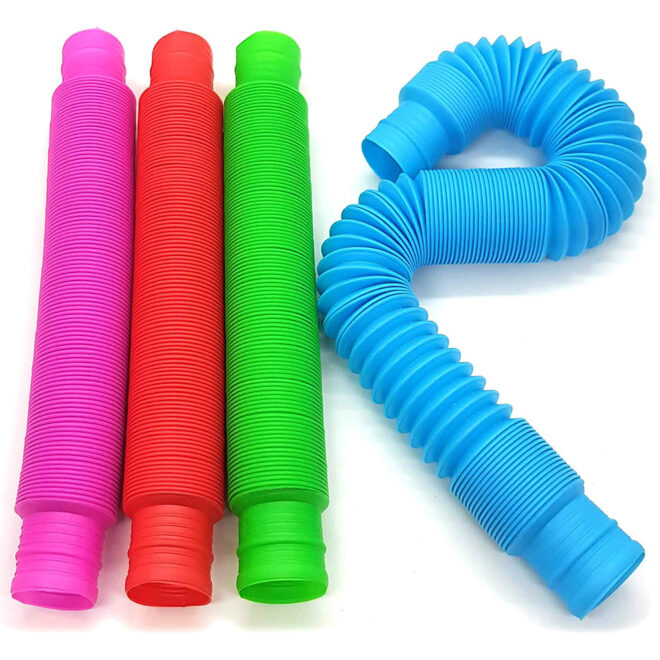 1pc Fidget Toys Creative Magical Toy Colorful Circle Funny Toys Folding Plastic Pop Tube Coil Children'S Development Educational - Image 4
