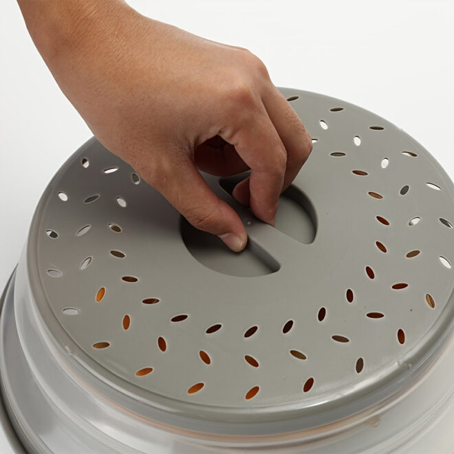 1pc Collapsible Microwave Splatter Cover For Food; Multifunctional Silicone Folding Fresh-keeping Cover; Oil-proof Splash-proof Cover - Image 30