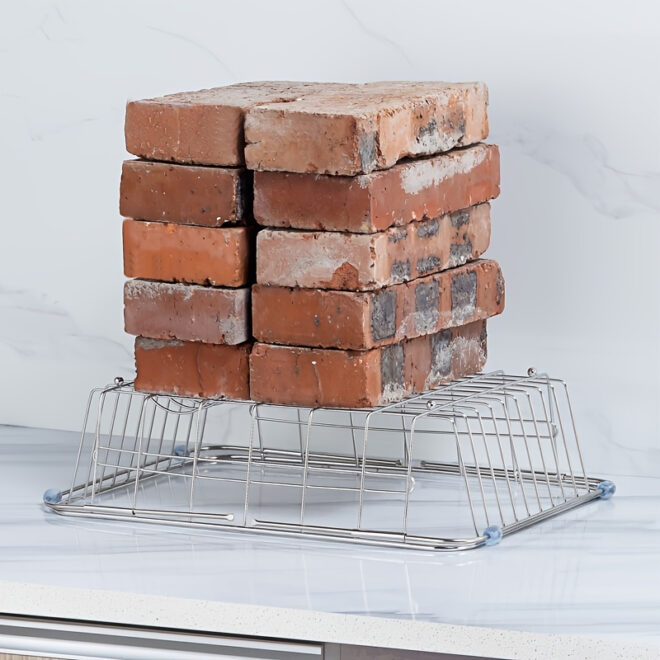 1pc Drain Rack; Drain Basket; Stainless Steel Kitchen Basket; Home Utensil Holder; Sink Basket; Retractable Sink Rack Suitable For Rectangular Sink Bowl Plate Organizer Storage - Image 8