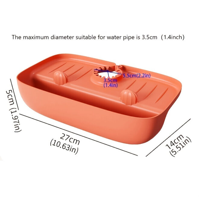 1pc Splash Guard For Sink Faucet; 10.63"x5.51"; Faucet Drain Rack; Super Absorbent Fast Drying Mat Sink Gadgets; Drip Catcher For Kitchen; Drain Storage Rack For Kitchen Rag And Sponge Brush - Image 28