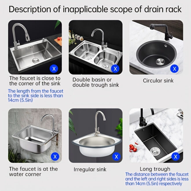 1pc Splash Guard For Sink Faucet; 10.63"x5.51"; Faucet Drain Rack; Super Absorbent Fast Drying Mat Sink Gadgets; Drip Catcher For Kitchen; Drain Storage Rack For Kitchen Rag And Sponge Brush - Image 30