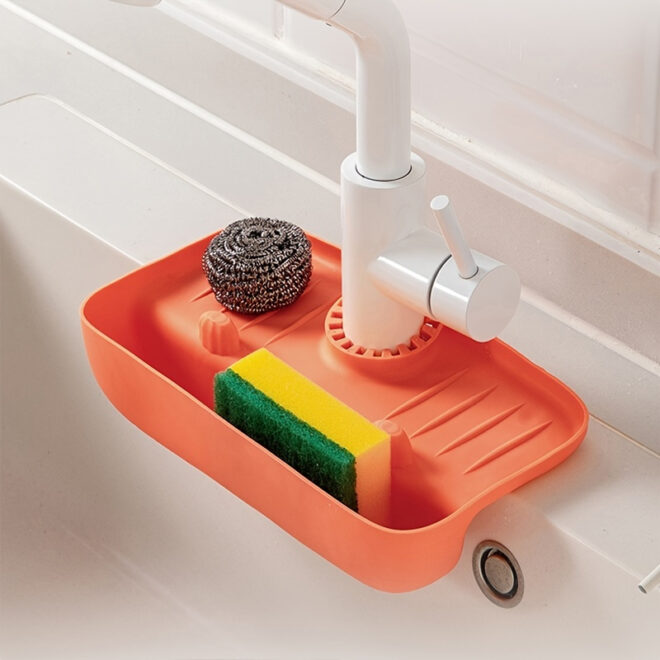1pc Splash Guard For Sink Faucet; 10.63"x5.51"; Faucet Drain Rack; Super Absorbent Fast Drying Mat Sink Gadgets; Drip Catcher For Kitchen; Drain Storage Rack For Kitchen Rag And Sponge Brush - Image 33
