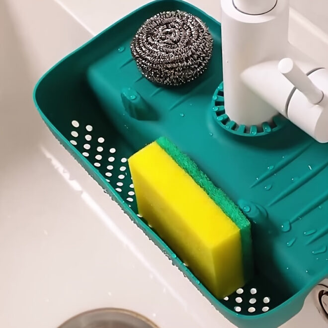 1pc Splash Guard For Sink Faucet; 10.63"x5.51"; Faucet Drain Rack; Super Absorbent Fast Drying Mat Sink Gadgets; Drip Catcher For Kitchen; Drain Storage Rack For Kitchen Rag And Sponge Brush - Image 34