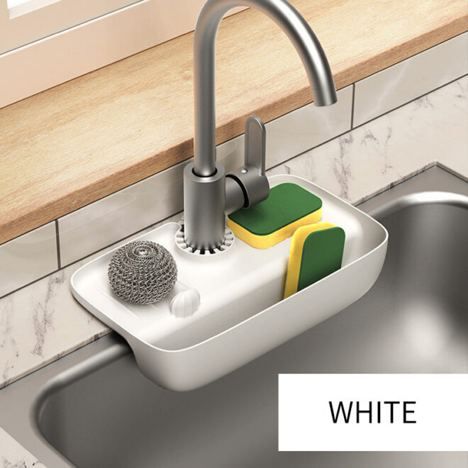 1pc Splash Guard For Sink Faucet; 10.63"x5.51"; Faucet Drain Rack; Super Absorbent Fast Drying Mat Sink Gadgets; Drip Catcher For Kitchen; Drain Storage Rack For Kitchen Rag And Sponge Brush - Image 4