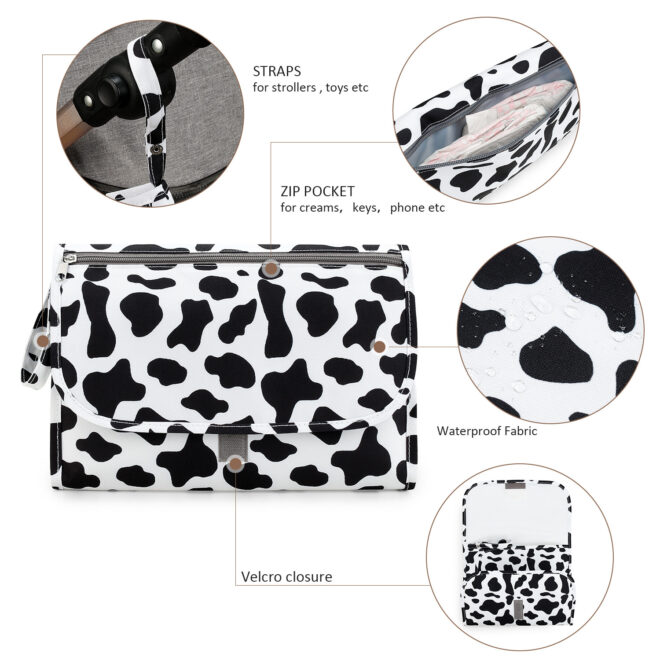 Baby changing diaper pad mother and baby travel portable waterproof diaper pad multifunctional wet wipes bag mommy bag accessories - Image 14