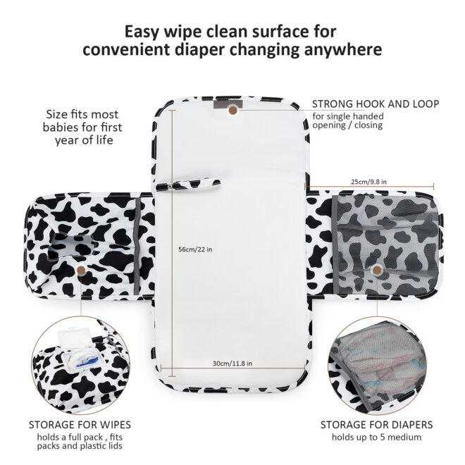 Baby changing diaper pad mother and baby travel portable waterproof diaper pad multifunctional wet wipes bag mommy bag accessories - Image 15