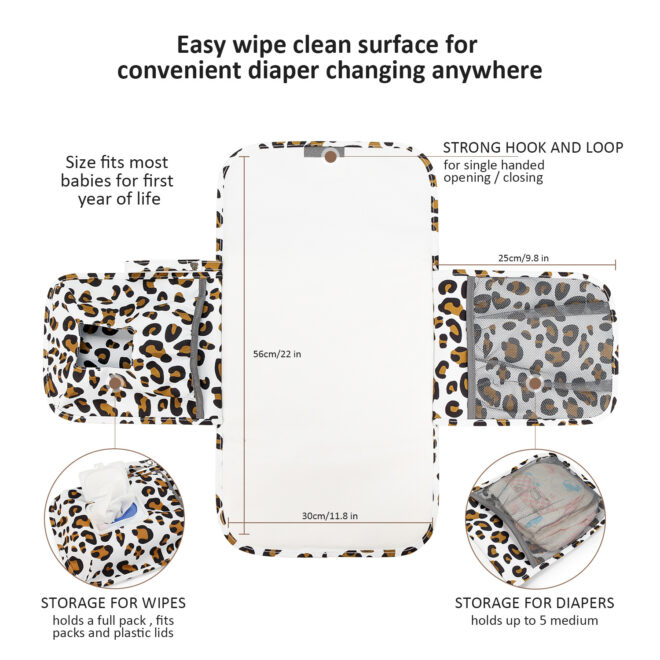 Baby changing diaper pad mother and baby travel portable waterproof diaper pad multifunctional wet wipes bag mommy bag accessories - Image 21