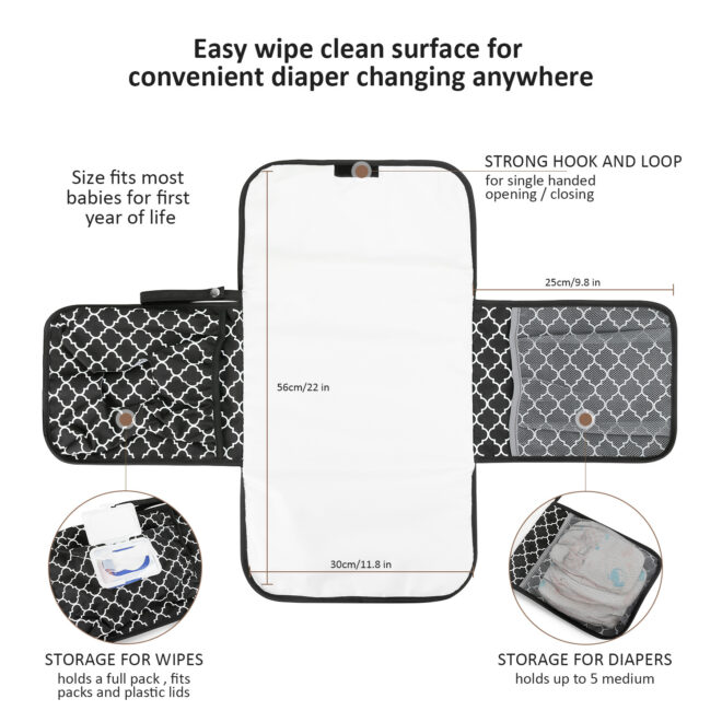 Baby changing diaper pad mother and baby travel portable waterproof diaper pad multifunctional wet wipes bag mommy bag accessories - Image 3