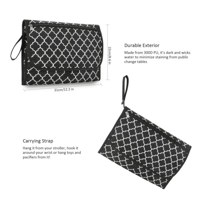Baby changing diaper pad mother and baby travel portable waterproof diaper pad multifunctional wet wipes bag mommy bag accessories - Image 4