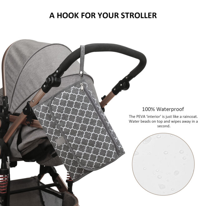Baby changing diaper pad mother and baby travel portable waterproof diaper pad multifunctional wet wipes bag mommy bag accessories - Image 11