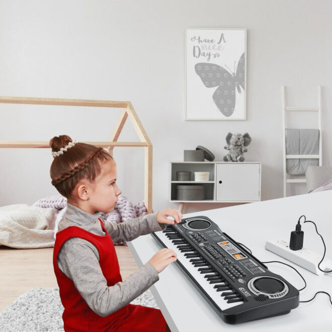 61 Keys Digital Music Electronic Keyboard Electric Piano Musical Instrument Kids Learning Keyboard - Image 8