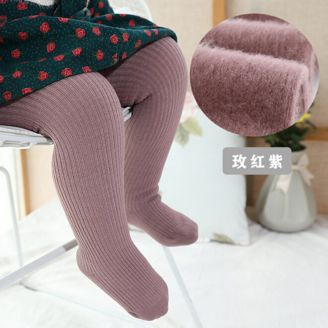 New Thicken Girls Tights for Winter Autumn 1 Pcs Warm Baby Girls Clothing Children Stockings 0-6 Years Old Solid Kids Pantyhose - Image 10