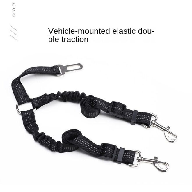 Dog Double Leashes - No Tangle Dog Leash Coupler; Comfortable Shock Absorbing Reflective Bungee Lead for Nighttime Safety - Image 29