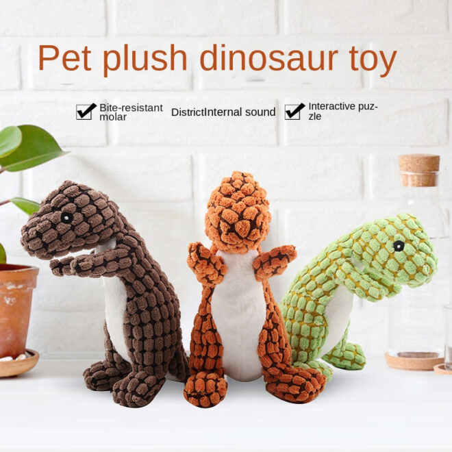 Pet dog plush toys bite resistant teeth grinding vocal toys teeth cleaning absorbing odor dog toys vocal screaming toys - Image 8