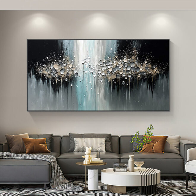 Handmade Oil Painting Abstract Texture Oil Painting On Canvas Large Wall Art Original White Painting Minimalist Art Custom Painting Modern Living Room Decor - Image 32