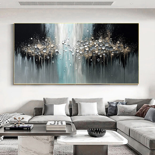 Handmade Oil Painting Abstract Texture Oil Painting On Canvas Large Wall Art Original White Painting Minimalist Art Custom Painting Modern Living Room Decor - Image 34