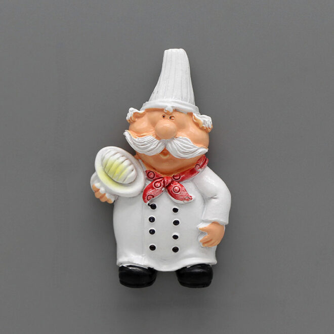6pcs, 3D Cartoon Chef Refrigerator Magnets - Image 4