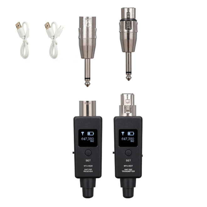 Microphone Wireless Transmitter Receiver Universal Wired to Wireless Converter for Recorders Speakers Power Amplifiers - Image 3