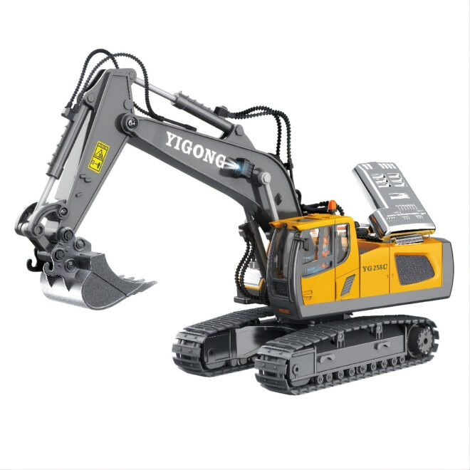 2.4G Remote Control; High Tech 11 Channels RC Excavator Dump Trucks Bulldozer Alloy Plastic Engineering Vehicle Electronic Toys For Boy Gifts - Image 14