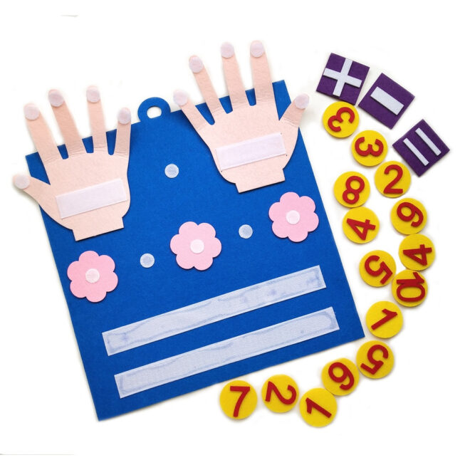 Kid Felt Finger Numbers Math Toys; Children Counting Early Learning Educational Board; For Toddler Teaching Aid - Image 4