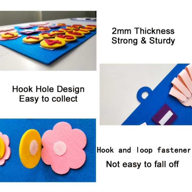 Kid Felt Finger Numbers Math Toys; Children Counting Early Learning Educational Board; For Toddler Teaching Aid - Image 6