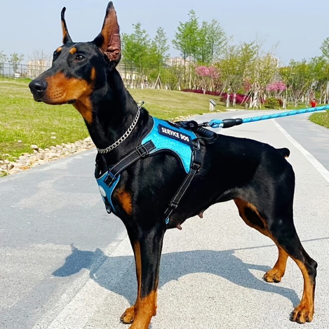 Pet Harness And Leash Set For Dog & Cat; Adjustable No Pull Service Dog Vest Harness For Walking - Image 153
