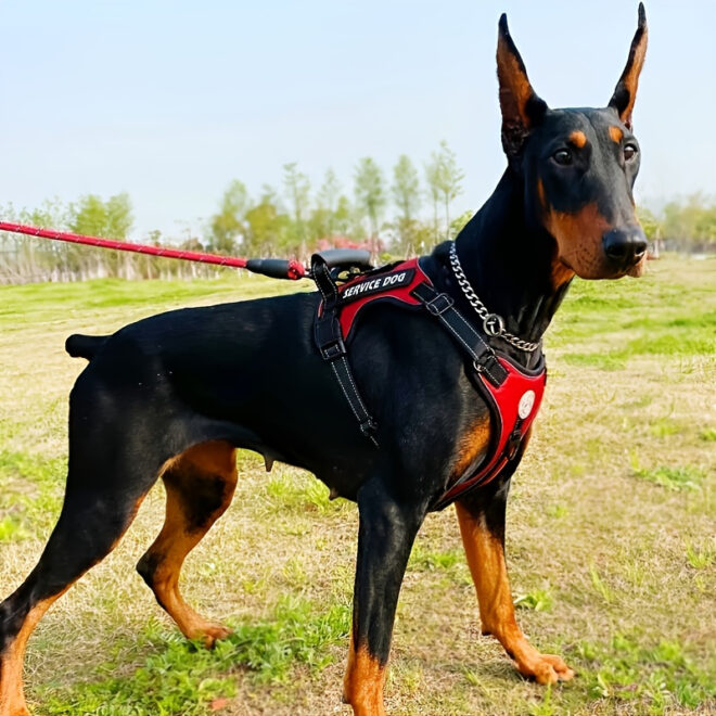 Pet Harness And Leash Set For Dog & Cat; Adjustable No Pull Service Dog Vest Harness For Walking - Image 152