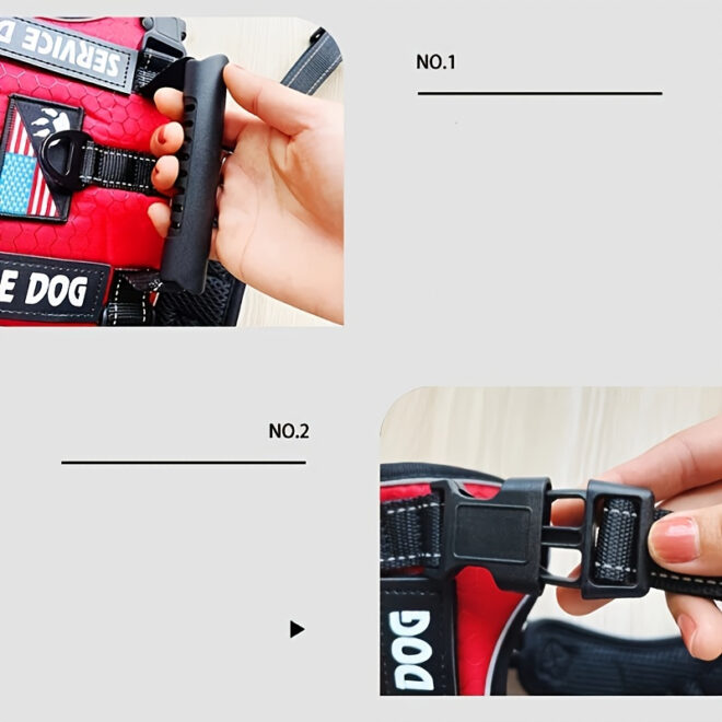 Pet Harness And Leash Set For Dog & Cat; Adjustable No Pull Service Dog Vest Harness For Walking - Image 107