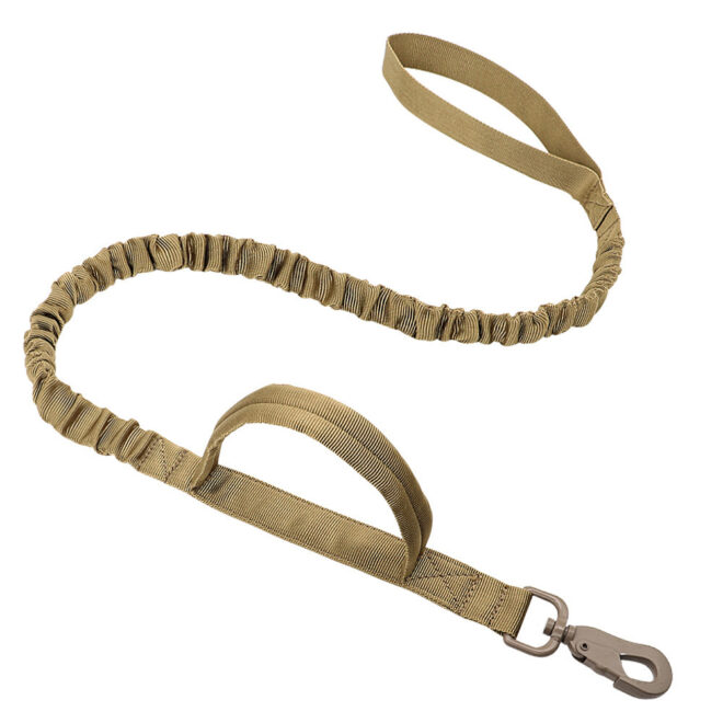 k9 leash; Bungee Dog Leash Tactical Dog Leash Nylon Adjustable Tactical Leash for Dogs Quick Release Military Dog Leash with 2 Control Handle; Bungee trap - Image 23