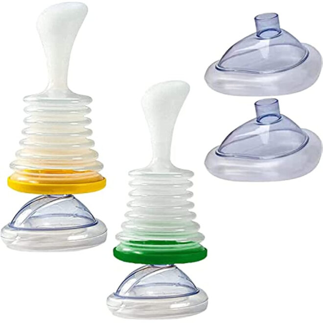 2 Set Choking Emergency Device Rescue Device; Portable Choking First Aid Choking Device First Aid Kit CPR Training Facial Cover Shield for Children and Adults First Aid Choking Device - Image 2