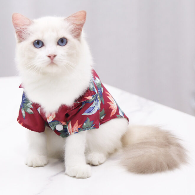 Hawaii Beach clothing for Pet Dog Cat T-Shirts Cute for Small to Medium Dog Cats Cool Summer Vest Camp Shirt Clothes; dog clothes - Image 12