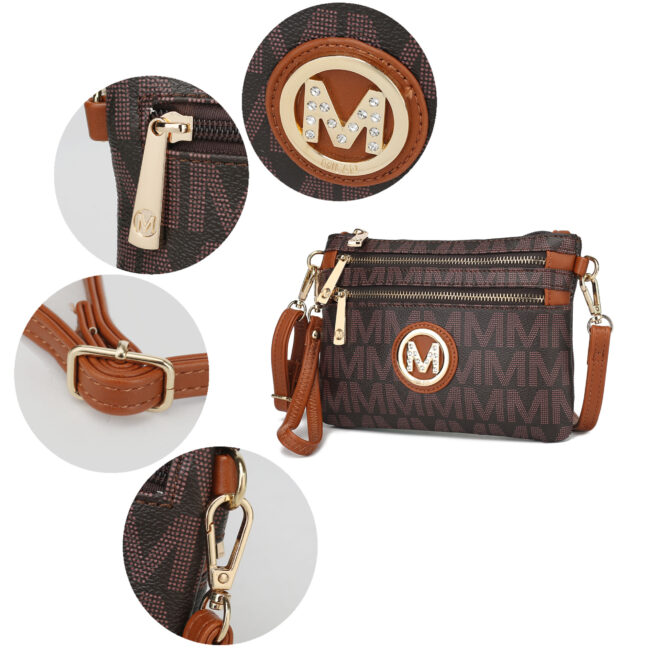 MKF Collection Geneve M Signature Crossbody & Wristlet by Mia k - Image 28