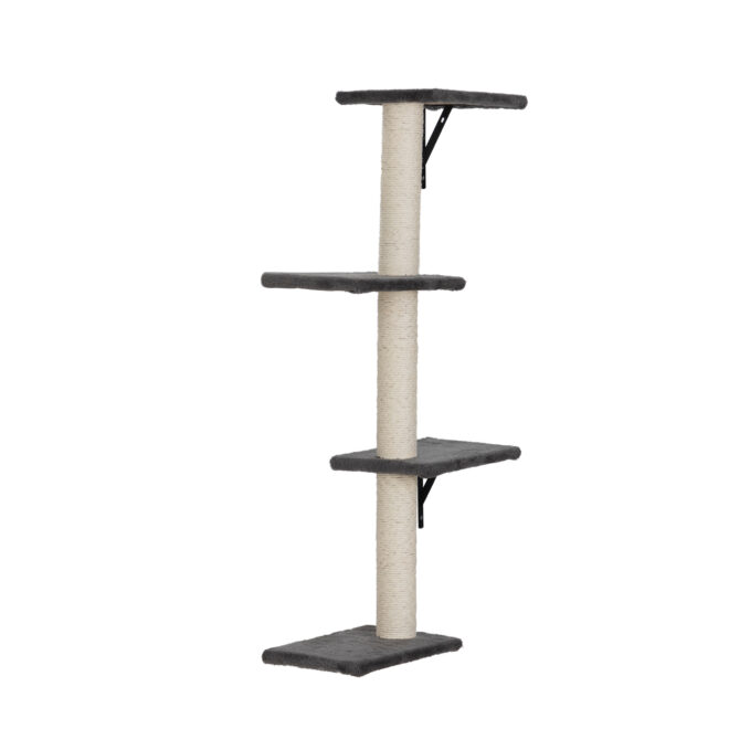 5 Pcs Wall Mounted Cat Climber Set;  Floating Cat Shelves and Perches;  Cat Activity Tree with Scratching Posts;  Modern Cat Furniture - Image 31